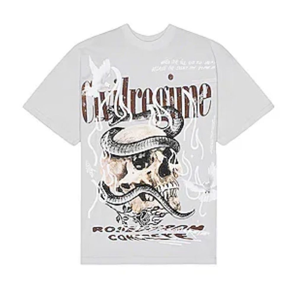 Civilregime Civil Through Hell American T-Shirt size L Pigment Sky Blue‎ NWT